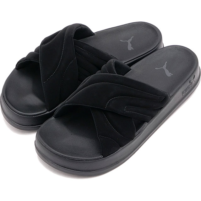 サンダル・ミュール PUMA Leadcat Platform Black Dark Gray 40034001 400340-01 Leadcat Platform Sandals Women | PUMA Black-Cool Dark Gray