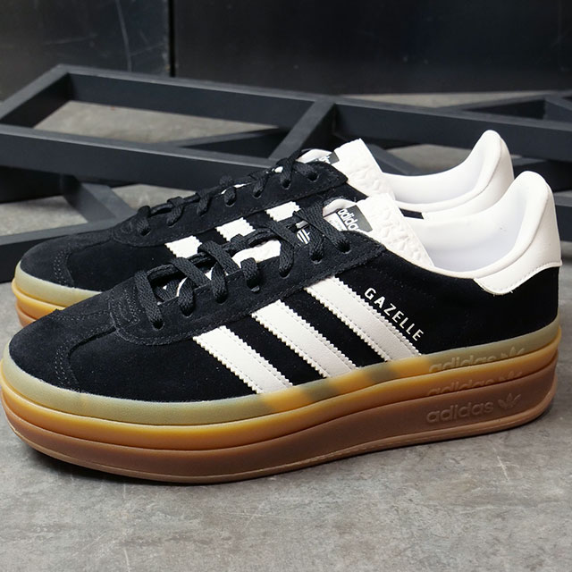 アディダス オリジナルス adidas Originals スニーカー ガゼル ボールド ウィメンズ MBU94 IE0876 GAZELLE BOLD W コアブラック Fホワイト 正規取扱店 | adidas Originals | 01