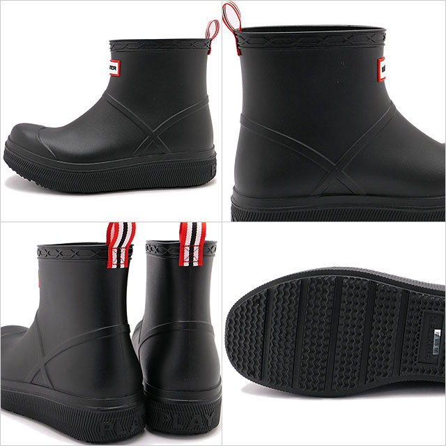 ハンター HUNTER ユニセックス プレイ モールデッド ブーツ UFS7105PVC SS25 UNISEX PLAY MOLDED BOOT ソフトタッチ ショート丈 BLACK 正規取扱店 | HUNTER | 02