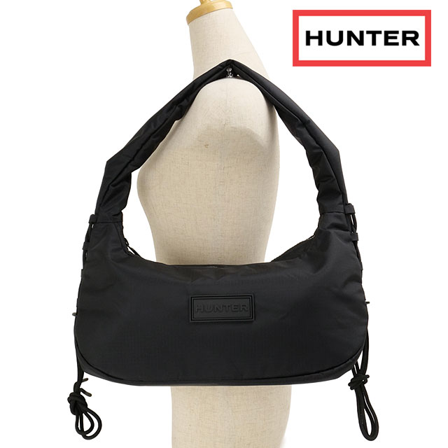 ハンター HUNTER トラベル ホボ スリングバッグ UBS3932NRS SS25 TRAVEL HOBO SLING メンズ・レディース 鞄 ショルダーバッグ BLACK 正規取扱店 | HUNTER