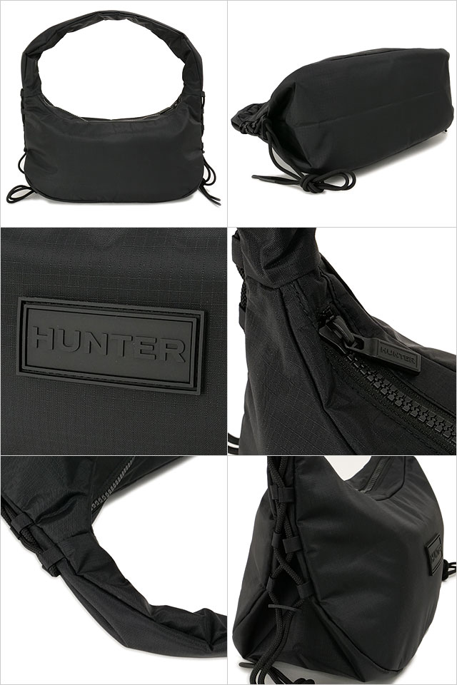 ハンター HUNTER トラベル ホボ スリングバッグ UBS3932NRS SS25 TRAVEL HOBO SLING メンズ・レディース 鞄 ショルダーバッグ BLACK 正規取扱店 | HUNTER | 02