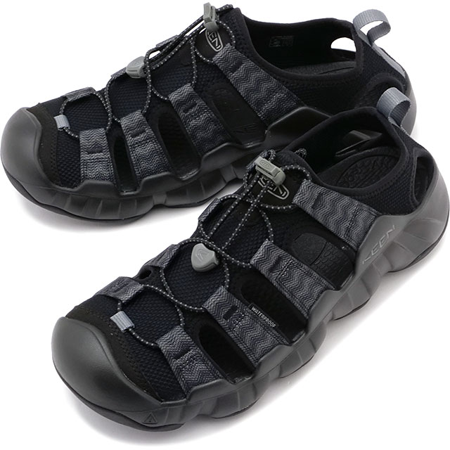 �L�[�� KEEN �T���_�� �n�C�p�[�|�[�g �G�C�`�c�[ 1028652 SS25 M HYPERPORT H2 �����Y  BLACK STEEL-GREY �u���b�N ���K�戵�X