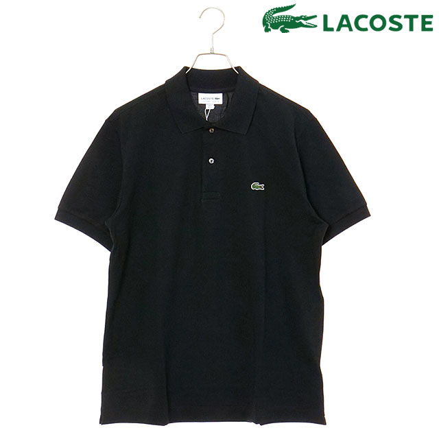 ラコステ LACOSTE L.12.12 クラシックフィット 半袖 ライトポロシャツ PH9851-10-031 L1212 LIGHT POLO SHIRT メンズ 速乾 軽量 テック系素材 BLACK 正規取扱店 | LACOSTE | 01