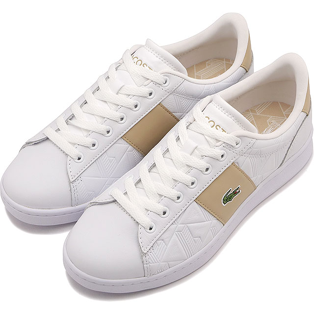 ラコステ LACOSTE スニーカー カーナビー セット 1252 APAC SFA 49SFA0039 SS25 CARNABY SET 1252 APAC SFA レディース 日本別注モデル WHT LT-BRW 正規取扱店 | LACOSTE
