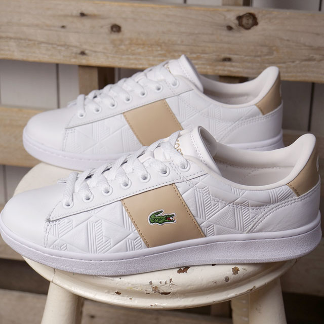 ラコステ LACOSTE スニーカー カーナビー セット 1252 APAC SFA 49SFA0039 SS25 CARNABY SET 1252 APAC SFA レディース 日本別注モデル WHT LT-BRW 正規取扱店 | LACOSTE | 01