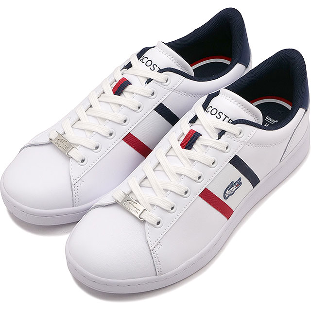 ラコステ LACOSTE スニーカー カーナビー SETCGR1251 AP SFA 49SFA0019 SS25 CARNABY SETCGR1251 AP SFA レディース 日本別注モデル WHT NVY RED 正規取扱店 | LACOSTE