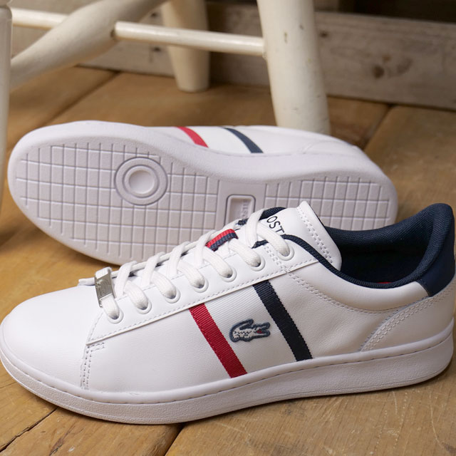 ラコステ LACOSTE スニーカー カーナビー SETCGR1251 AP SFA 49SFA0019 SS25 CARNABY SETCGR1251 AP SFA レディース 日本別注モデル WHT NVY RED 正規取扱店 | LACOSTE | 01