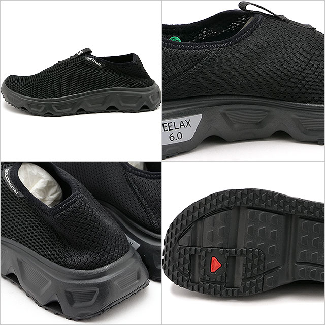 サロモン SALOMON リカバリーシューズ リラックス モック 6.0 ウィメンズ L47111800 SS25 REELAX MOC 6.0 W レディース BLACK BLACK ALLOY 正規取扱店 | SALOMON | 02