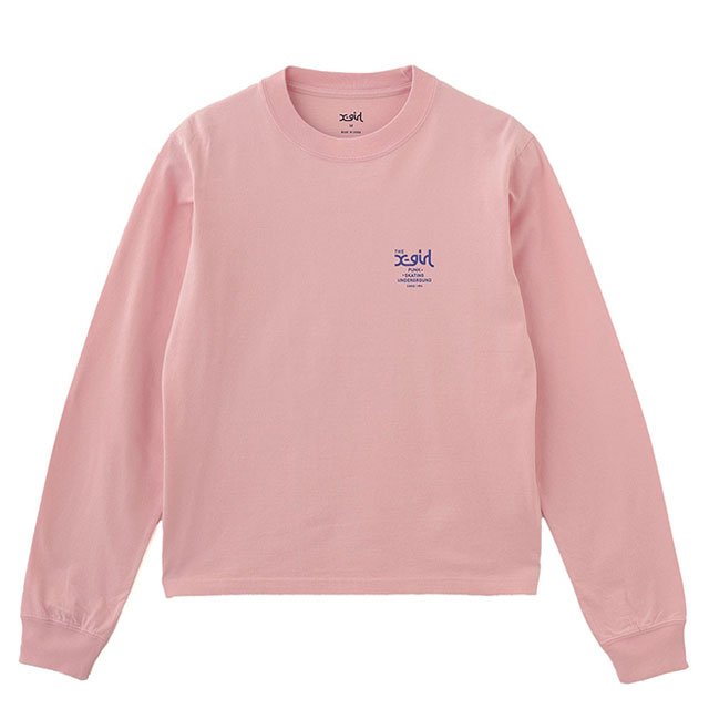 エックスガール X-girl ラスティーロゴ ロングスリーブ Tシャツ 105251011018 SS25 RUSTY LOGO L S TEE レディース トップス 長袖 ロンティー WHITE  正規取扱店 2_000000040362.jpg?1738552711
