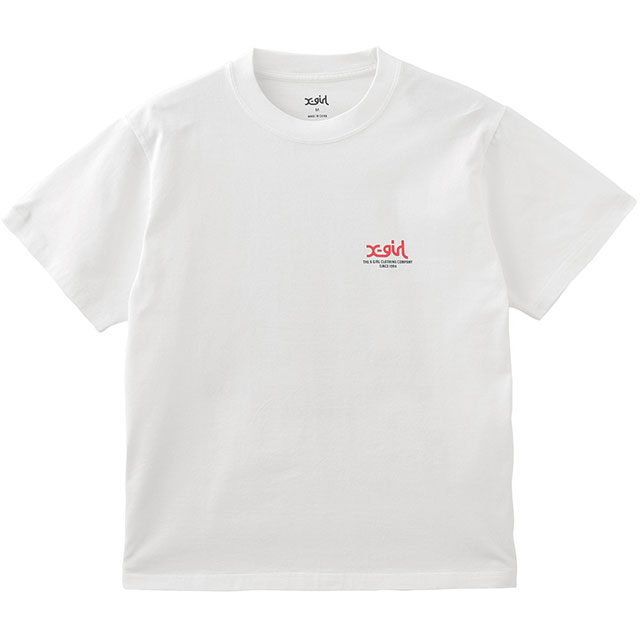 エックスガール X-girl ドリッピングペイントロゴ ショートスリーブ Tシャツ 105251011010 SS25 DRIPPING PAINT LOGO S S TEE レディース BROWN  正規取扱店 X-girl エックスガール ドリッピングペイントロゴ ショート