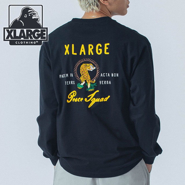 XLARGE（エクストラ ラージ） ピース スクワッド ロングスリーブ T 