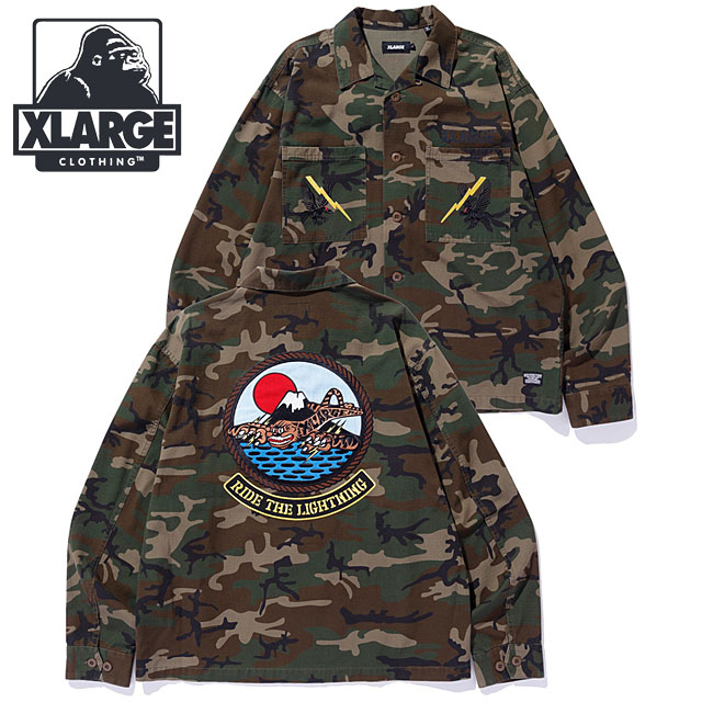 XLARGE（エクストラ ラージ） リップストップ ミリタリー シャツ