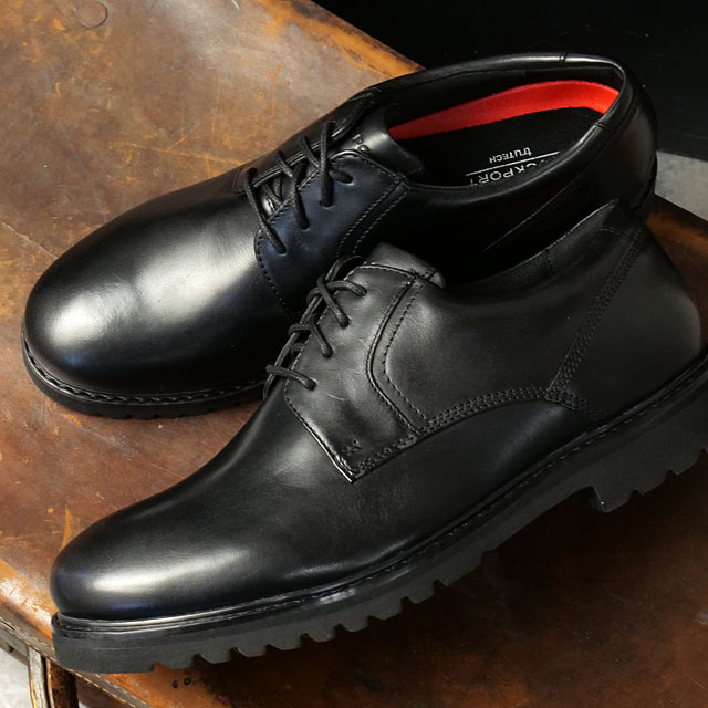 ロックポート ROCKPORT レザーシューズ マーベリック PT オックスフォード RMF-B25S26W SS25 MAVERICK PT OXFORD ワイドワイズ ビジネス BLACK 正規取扱店 | ROCKPORT | 01