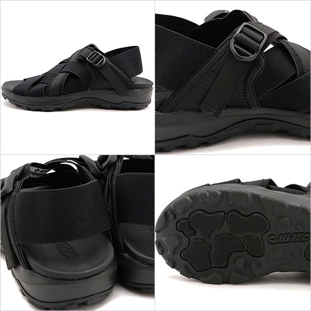 ハイテック HI-TEC サンダル カワズ ワラチ 53144096 SS25 KAWAZ HUARACHE メンズ・レディース 靴 スポーツサンダル キャンプ アウトドア BLACK 正規取扱店 | HI-TEC | 02