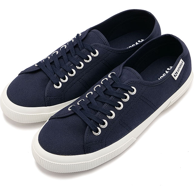 �X�y���K SUPERGA �X�j�[�J�[ ���b�W�F�[�� 5S7151EW SS25 3750 LEGGERA ���f�B�[�X �C �L�����o�X�V���[�Y NAVY-Fwhite F43 ���K�戵�X