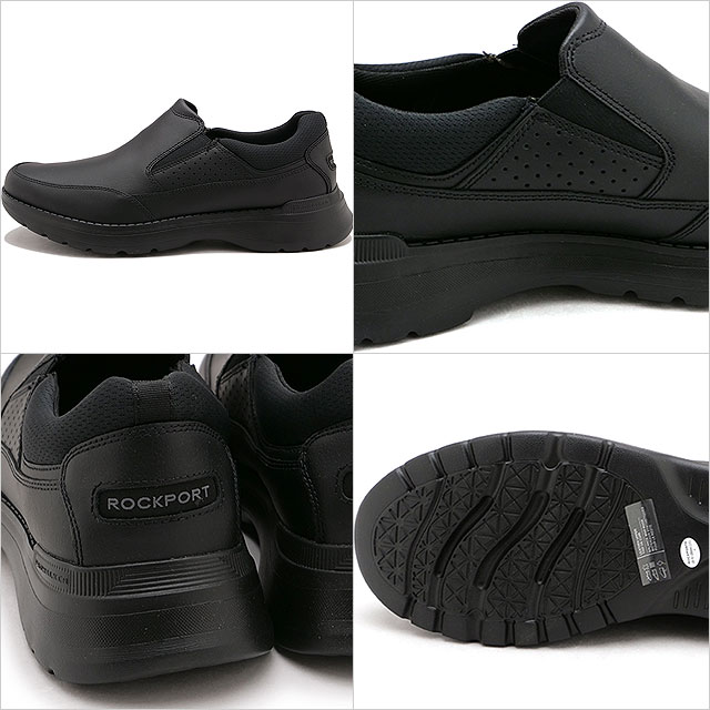 ロックポート ROCKPORT PW6000 スリッポン CJ1211 PW 6000 SLIP ON メンズ ビジネスシューズ ウォーキングシューズ 軽量 革靴 BLACK-LEA 正規取扱店 | ROCKPORT | 02