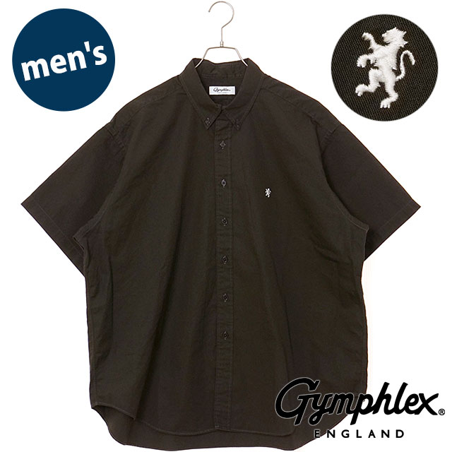 GYMPHLEX（ジムフレックス） ボタンダウンシャツ ショートスリーブ #GY