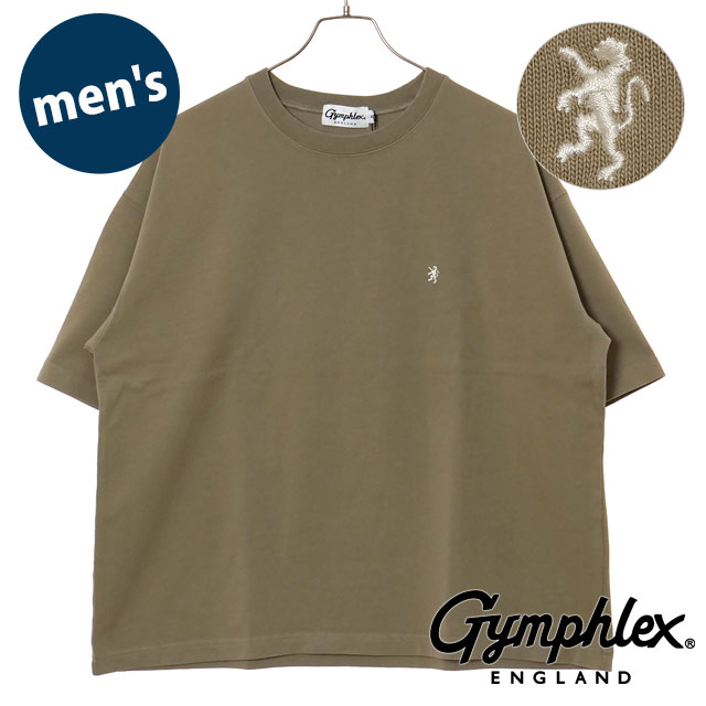 ジムフレックス Gymphlex クルーネック ショートスリーブ Tシャツ #GY-C0441 DDH SS25 CREW NECK S S T-SHIRT メンズ BEIGE(IVORY) 正規取扱店