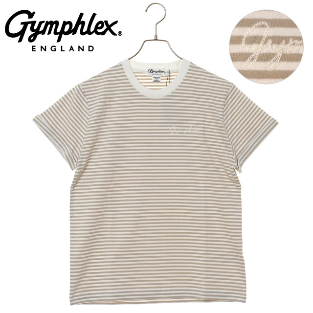 ジムフレックス Gymphlex ショートスリーブ Tシャツ #GY-C0446 COM SS25 S S T-SHIRT 定番 ロゴ刺繍 BLACK(WHITE)  正規取扱店 SALE】ジムフレックス Gymphlex ショートスリーブ Tシャツ [#GY