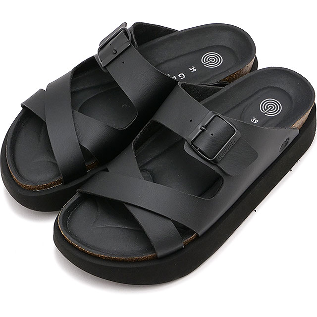 ジェニュインズ GENUINS サンダル コリナ G104818JT SS25 CORINA レディース 靴 コンフォートサンダル VEGAN-BLACK 正規取扱店 | GENUINS