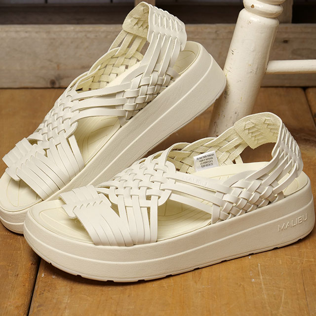 マリブサンダルズ MALIBU SANDALS レディース キャニオン プラットフォーム MSP010002 CANYON PLATFORM ワラチサンダル 厚底 OFF-WHITE OFF-WHITE 正規取扱店 | MALIBU SANDALS | 01