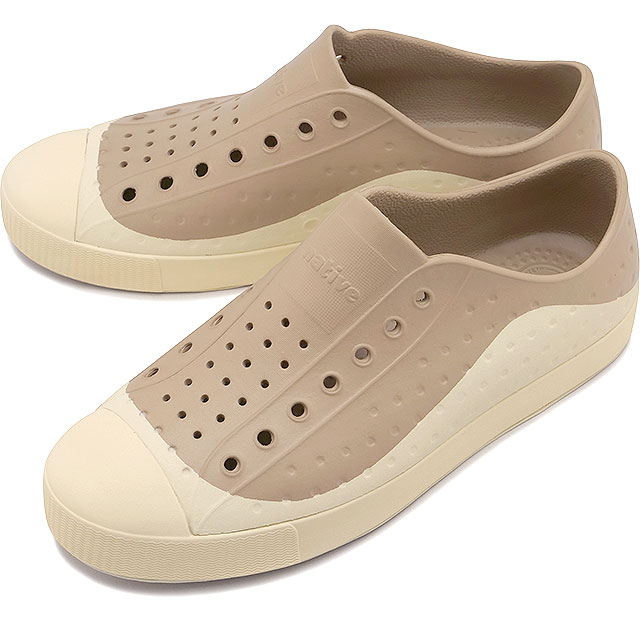 ネイティブシューズ native shoes スニーカー ジェファーソン ローム F0000181 SS25 JEFFERSON ROAM メンズ 靴 EVA スリッポン FLAX-TAN BONE-WHITE 正規取扱店 | narifuri