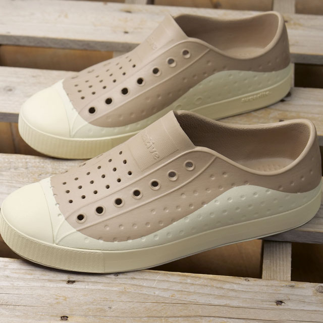 ネイティブシューズ native shoes スニーカー ジェファーソン ローム F0000181 SS25 JEFFERSON ROAM メンズ 靴 EVA スリッポン FLAX-TAN BONE-WHITE 正規取扱店 | narifuri | 01