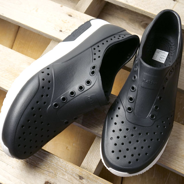 ネイティブシューズ native shoes スニーカー レノックス ワンダーフォーム F0000256 SS25 靴 EVA スリッポン JIFFY-BLACK SHELL-WHITE 正規取扱店 | narifuri | 01