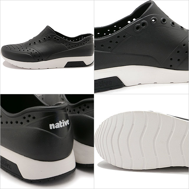 ネイティブシューズ native shoes スニーカー レノックス ワンダーフォーム F0000256 SS25 靴 EVA スリッポン JIFFY-BLACK SHELL-WHITE 正規取扱店 | narifuri | 02