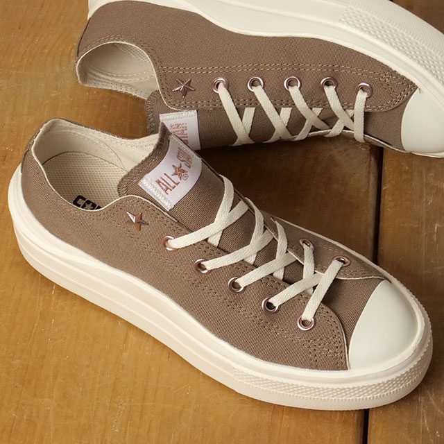 コンバース CONVERSE スニーカー オールスター ライト PLTS II PG OX 31314910 SS25 レディース 厚底シューズ グレージュ 正規取扱店 | CONVERSE | 04