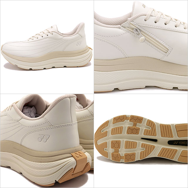 ヨネックス YONEX スニーカー パワークッションL128 SHWL128 SS25 パワークッションL128 女性用 レディース 靴 軽量 オフホワイト 正規取扱店 | YONEX | 02