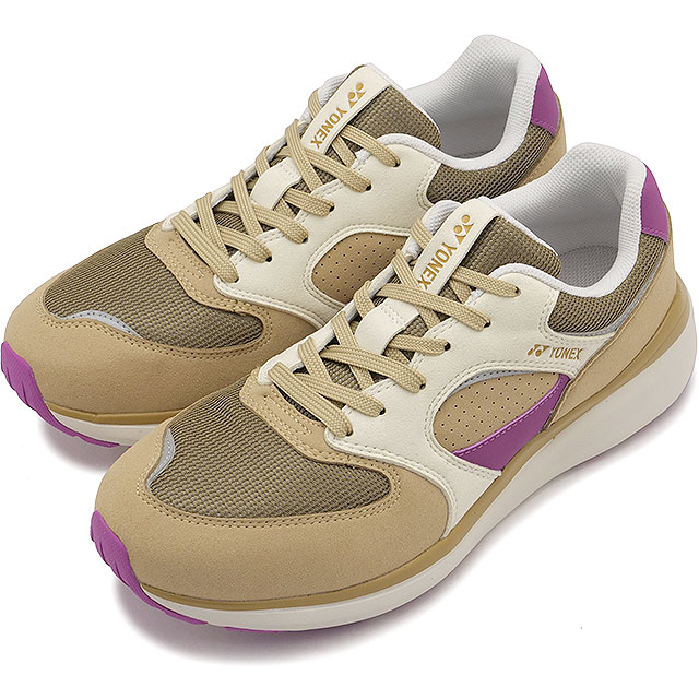 Yahoo! Yahoo!ショッピング(ヤフー ショッピング)ヨネックス YONEX スニーカー パワークッション123 SHW123 SS25 パワークッション123 女性用 レディース 靴 ウォーキング ベージュ ピンク 正規取扱店
