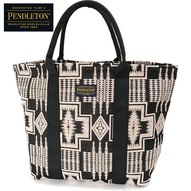 ペンドルトン PENDLETON ゴブラン ラージトートバッグ PDT-000-251008 SS25 GOBELINS LARGE TOTE メンズ・レディース 鞄 ゴブラン織り BLK 正規取扱店 | PENDLETON | 01