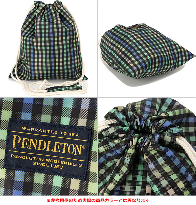 ペンドルトン PENDLETON ギンガム ショルダー ドローバッグ PDT-000-251026 SS25 GINGHAM SHOULDER DRAWBAG メンズ・レディース 鞄 巾着バッグ BRN  正規取扱店 | PENDLETON | 02