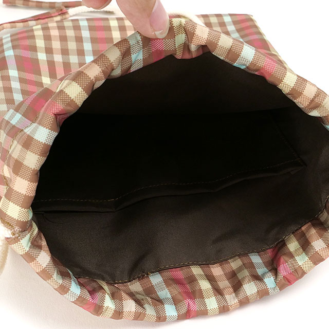 ペンドルトン PENDLETON ギンガム ショルダー ドローバッグ PDT-000-251026 SS25 GINGHAM SHOULDER DRAWBAG メンズ・レディース 鞄 巾着バッグ BRN  正規取扱店 | PENDLETON | 03