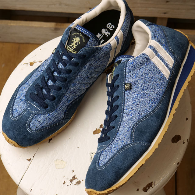 パトリック PATRICK スニーカー スタジアム・ネップ [725132 SS25Q2] STADIUM-NP メンズ・レディース 日本製 靴 シューズ おしゃれ シーズン限定 BLU 青 ブルー 正規取扱店 PATRICK（パトリック） 返品送料無料 スニーカー スタジアム・ネップ