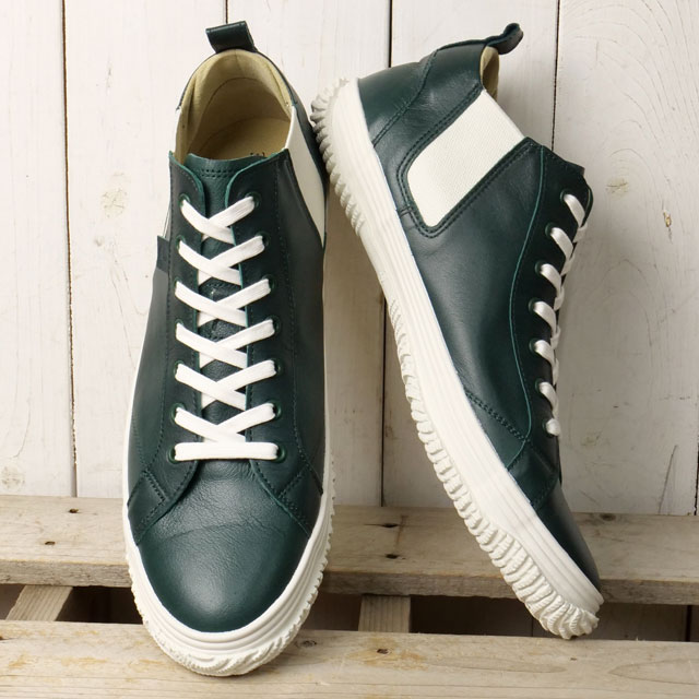 スピングル SPINGLE スニーカー サイドゴ カンガルーレザー [SP442-218 SU25] SP-442 メンズ・レディース 日本製 靴 シューズ おしゃれ Deep-Green 正規取扱店 SPINGLE（スピングル） 返品送料無料 スニーカー サイドゴ カンガルー