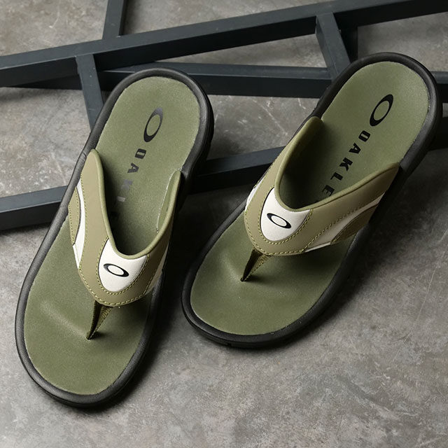 オークリー Oakley メンズ オーコイル サンダル FOF100418-7CE O COIL SANDAL 靴 ビーチサンダル トングサンダル カーキグリーン ARMY-GREEN 正規取扱店 | OAKLEY | 01