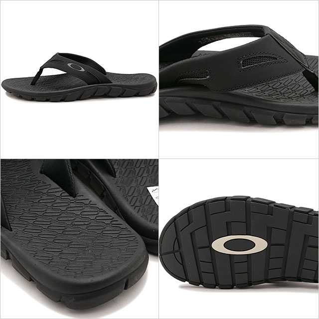 オークリー Oakley メンズ オペラティブ サンダル 2.0 13477-02E OPERATIVE SANDAL 2.0 靴 ビーチサンダル トングサンダル 黒 BLACKOUT 正規取扱店 | OAKLEY | 02