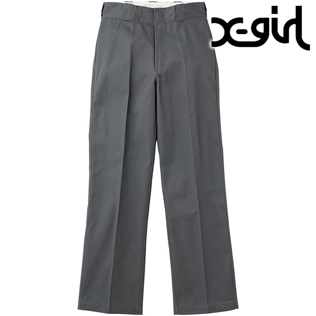 エックスガール X-girl ディッキーズ ワークパンツ 105251031016 SS25 X-girl×Dickies WORK PANTS レディース コラボ xgirl CHARCOAL 正規取扱店