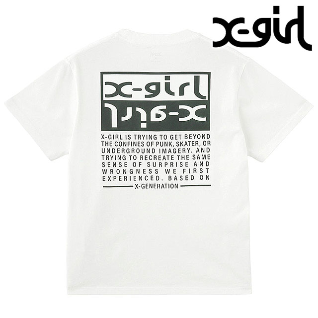 エックスガール X-girl バイカラーボックスロゴ ショートスリーブTシャツ 105252011010 SU25 BICOLOR BOX LOGO S S TEE レディース PINK ピンク  正規取扱店 楽天市場】エックスガール X-girl バイカラーボックスロゴ