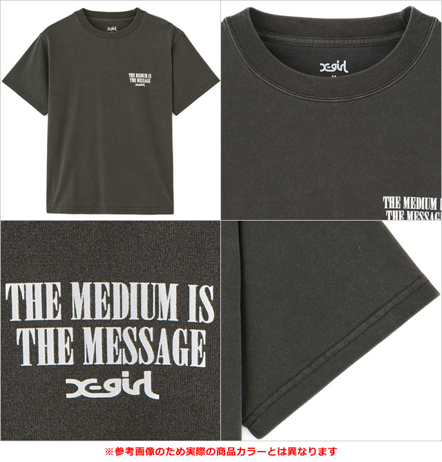 エックスガール X-girl ヴィンテージラベルプリントロゴ シュートスリーブTシャツ 105252011039 SU25 半袖 xgirl WHITE ホワイト 白  正規取扱店 X-girl エックスガール ヴィンテージラベルプリントロゴ
