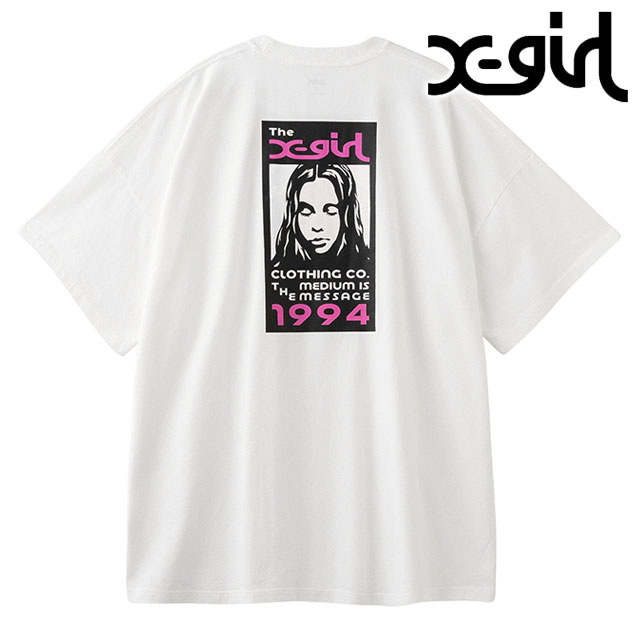 X-girl（エックスガール） ボックスロゴ アンド フェイス ショート