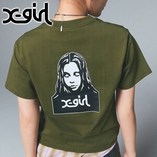 X-girl（エックスガール） フェイス ショートスリーブTシャツ