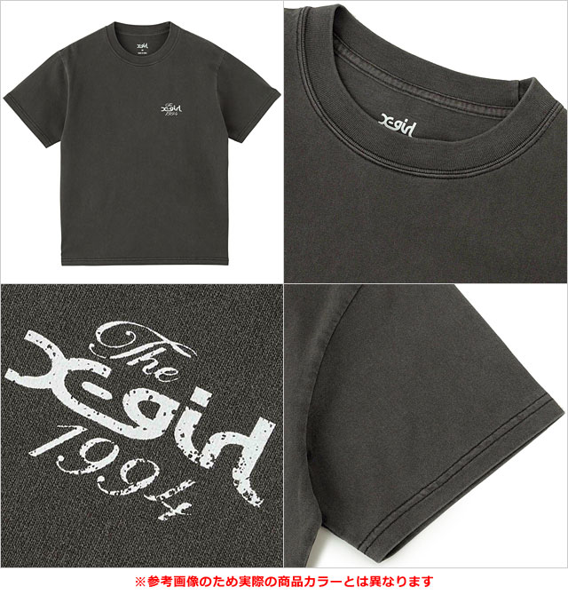エックスガール X-girl ピグメント ディストレスドサイクルロゴ 半袖Tシャツ 105252011017 SU25 PIGMENT DISTRESSED CIRCLE LOGO S S TEE グレー 正規取扱店 X-girl エックスガール ピグメント ディストレスドサイクルロゴ