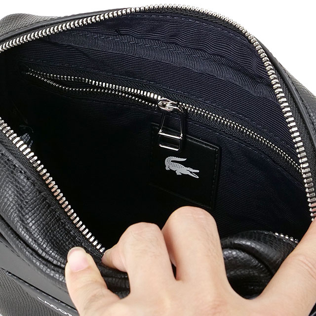 LACOSTE（ラコステ） オシアン レザーレポーターバッグ NH5048OI-000