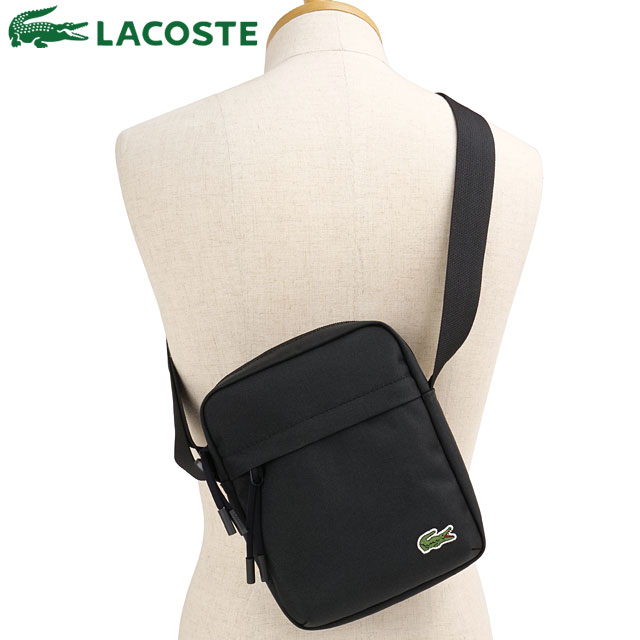 ラコステ LACOSTE ネオクロコ カメラバッグ NU4788NE-000 FW25 メンズ・レディース 鞄 ショルダーバッグ ブラック 正規取扱店 | LACOSTE