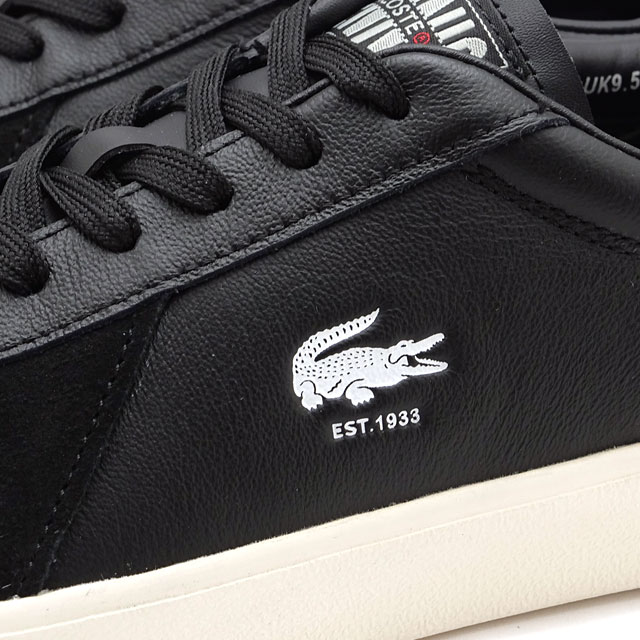 ラコステ LACOSTE スニーカー ベースショットプロ 125 3 SMA 49SMA0063-454 FW25 BASESHOT PRO 125 3 SMA メンズ ブラック オフホワイト 正規取扱店 | LACOSTE | 03