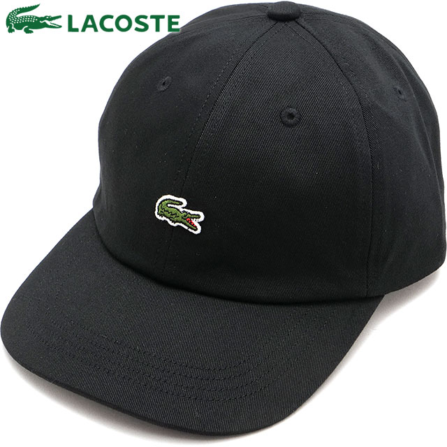 ラコステ LACOSTE ワンポイントワニロゴキャップ RK069J-99-011 FW25 メンズ 帽子 キャップ ブラック 正規取扱店 | LACOSTE