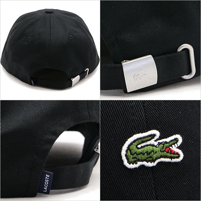 ラコステ LACOSTE ワンポイントワニロゴキャップ RK069J-99-011 FW25 メンズ 帽子 キャップ ブラック 正規取扱店 | LACOSTE | 02